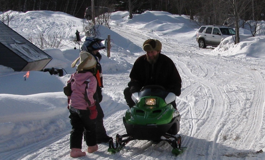 Jerry showing the kids how to do it.